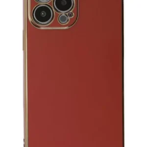 Newface İphone 15 Pro Max Kılıf Volet Silikon - Kırmızı