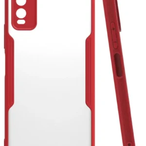 Newface Vivo Y11s Kılıf Platin Silikon - Kırmızı