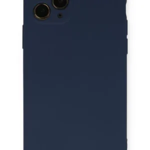 Newface İphone 11 Pro Kılıf Nano İçi Kadife Silikon - Lacivert