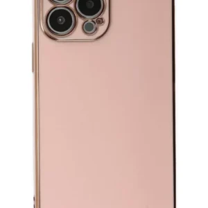 Newface İphone 15 Pro Max Kılıf Volet Silikon - Pembe