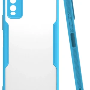 Newface Vivo Y11s Kılıf Platin Silikon - Mavi