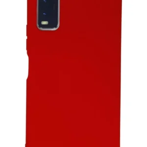 Newface Vivo Y11s Kılıf Nano İçi Kadife Silikon - Kırmızı