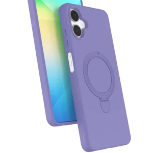 Newface Samsung Galaxy A06 Regal Magsafe Standlı Kapak - Lila