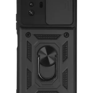 Newface Xiaomi Poco X3 Gt Kılıf Pars Lens Yüzüklü Silikon - Siyah