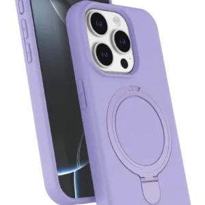 Newface Apple İphone 15 Pro Max Regal Magsafe Standlı Kapak - Lila