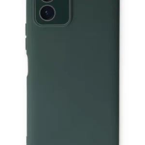 Newface Vivo Y15s Kılıf Lansman Glass Kapak - Koyu Yeşil