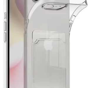 Newface İphone 16e Kılıf Kart Şeffaf Silikon - Şeffaf