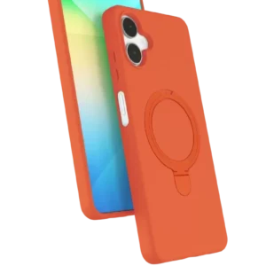 Newface Samsung Galaxy A06 Regal Magsafe Standlı Kapak - Turuncu