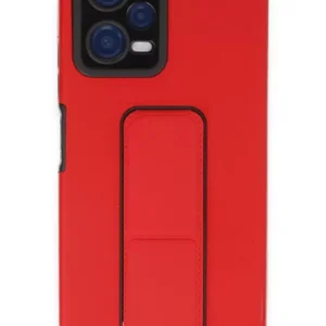 Newface Xiaomi Poco X5 5g Kılıf Mega Standlı Silikon - Kırmızı