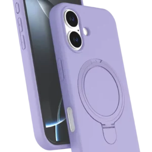 Newface Apple İphone 16 Plus Regal Magsafe Standlı Kapak - Lila