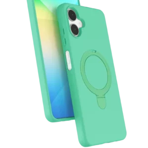 Newface Samsung Galaxy A06 Regal Magsafe Standlı Kapak - Yeşil