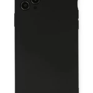 Newface İphone 11 Pro Max Kılıf Nano İçi Kadife Silikon - Siyah