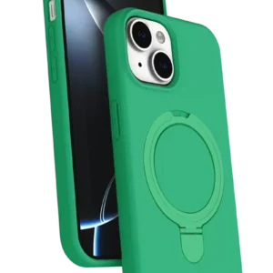 Newface Apple İphone 14 Regal Magsafe Standlı Kapak - Yeşil