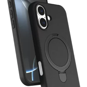 Newface Apple İphone 16 Plus Regal Magsafe Standlı Kapak - Siyah