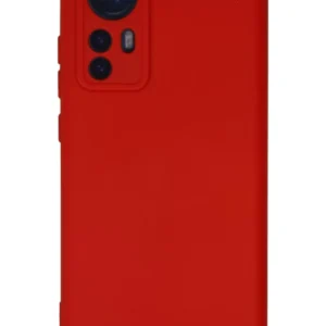 Newface Xiaomi Mi 12 Kılıf Nano İçi Kadife Silikon - Kırmızı