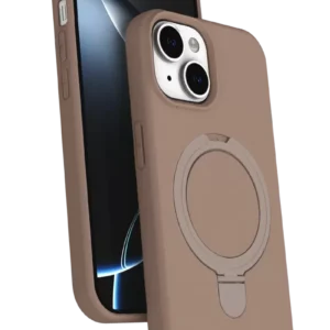 Newface Apple İphone 14 Regal Magsafe Standlı Kapak - Çöl Titanyum