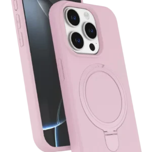 Newface Apple İphone 14 Pro Max Regal Magsafe Standlı Kapak - Açık Pembe