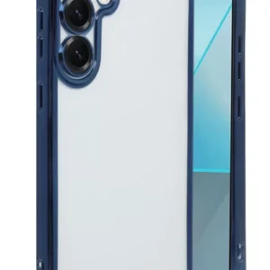 Newface Samsung Galaxy S25 Kılıf Razer Lensli Silikon - Lacivert