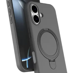 Newface Apple İphone 16 Plus Regal Magsafe Standlı Kapak - Titan Gri