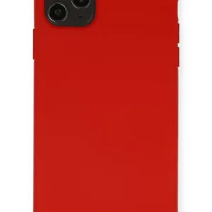 Newface İphone 11 Pro Max Kılıf Nano İçi Kadife Silikon - Kırmızı