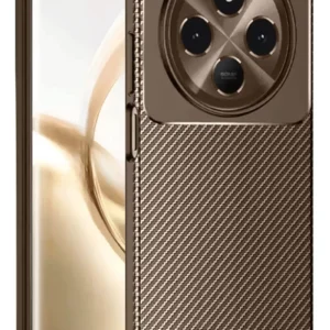 Newface Tecno Spark 30c Kılıf Auto Focus Karbon Kapak - Kahverengi