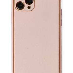 Newface İphone 11 Pro Max Kılıf Coco Deri Silikon Kapak - Pembe