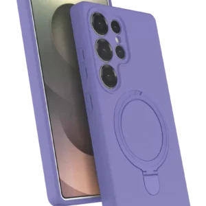 Newface Samsung Galaxy S24 Ultra Regal Magsafe Standlı Kapak - Lila