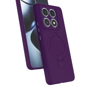 Newface Xiaomi Mi 14t Pro Regal Magsafe Standlı Kapak - Derin Mor