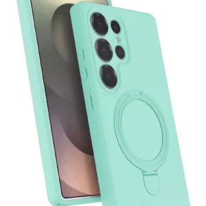 Newface Samsung Galaxy S24 Ultra Regal Magsafe Standlı Kapak - Su Yeşili