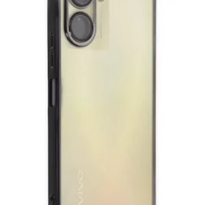 Newface Vivo Y16 Kılıf Razer Lensli Silikon - Siyah