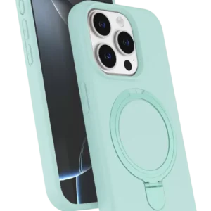 Newface Apple İphone 14 Pro Max Regal Magsafe Standlı Kapak - Su Yeşili