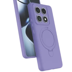 Newface Xiaomi Mi 14t Pro Regal Magsafe Standlı Kapak - Lila