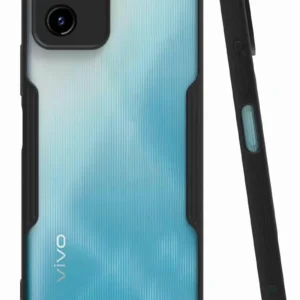 Newface Vivo Y15s Kılıf Platin Silikon - Siyah