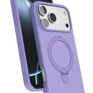 Newface Apple İphone 17 Pro Regal Magsafe Standlı Kapak - Lila