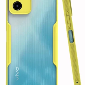 Newface Vivo Y15s Kılıf Platin Silikon - Sarı