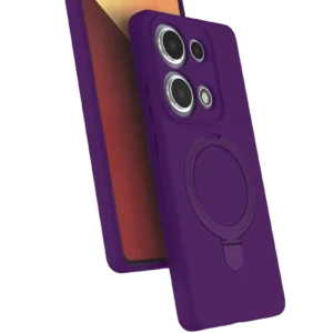 Newface Xiaomi Redmi Note 13 Pro 4g Regal Magsafe Standlı Kapak - Derin Mor