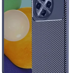 Newface Tecno Spark 30 Pro Kılıf Auto Focus Karbon Kapak - Lacivert