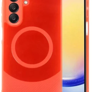 Newface Samsung A26 Kılıf Maya Karbon Kapak - Kırmızı