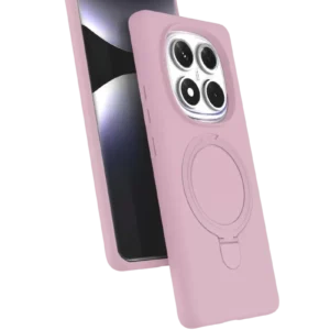 Newface Xiaomi Redmi Note 14 Pro 4g Regal Magsafe Standlı Kapak - Açık Pembe