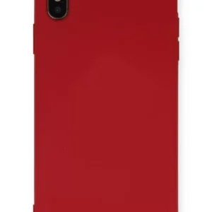 Newface İphone Xs Max Kılıf Nano İçi Kadife Silikon - Kırmızı