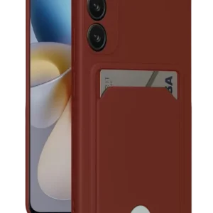 Newface Samsung Galaxy A16 5g Kılıf Kelvin Kartvizitli Silikon - Bordo