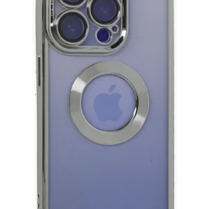 Newface İphone 15 Pro Max Kılıf Slot Silikon - Gümüş