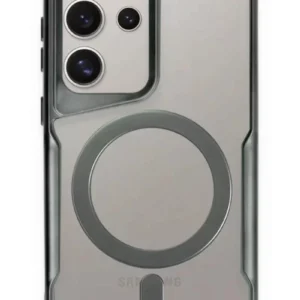 Newface Samsung Galaxy S23 Ultra Kılıf Boyi Magsafe Silikon Kapak - Yeşil