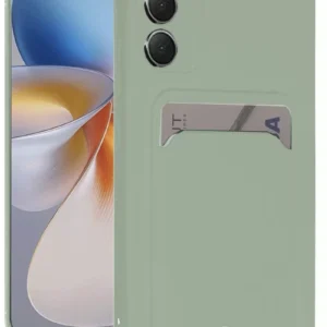 Newface Samsung Galaxy A16 5g Kılıf Kelvin Kartvizitli Silikon - Açık Yeşili