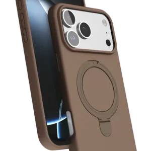 Newface Apple İphone 17 Pro Max Regal Magsafe Standlı Kapak - Çöl Titanyum