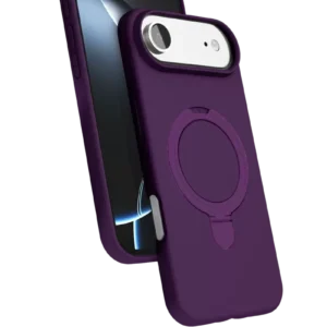 Newface Apple İphone 17 Air Regal Magsafe Standlı Kapak - Derin Mor