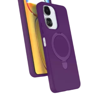 Newface Xiaomi Redmi 13c Regal Magsafe Standlı Kapak - Derin Mor