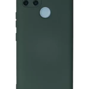 Newface Realme C25y Kılıf Nano İçi Kadife Silikon - Koyu Yeşil