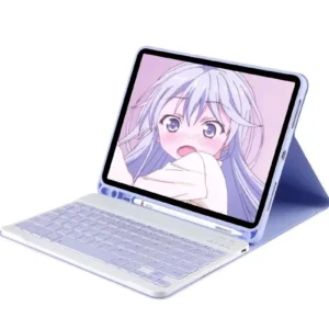 Newface İpad Pro 11 (2024) Kılıf Kc01 Smart Klavyeli Tablet Kılıfı - Lila