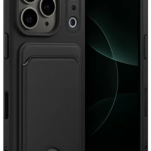 Newface Apple İphone 17 Pro Max Kelvin Kartvizitli Silikon - Siyah